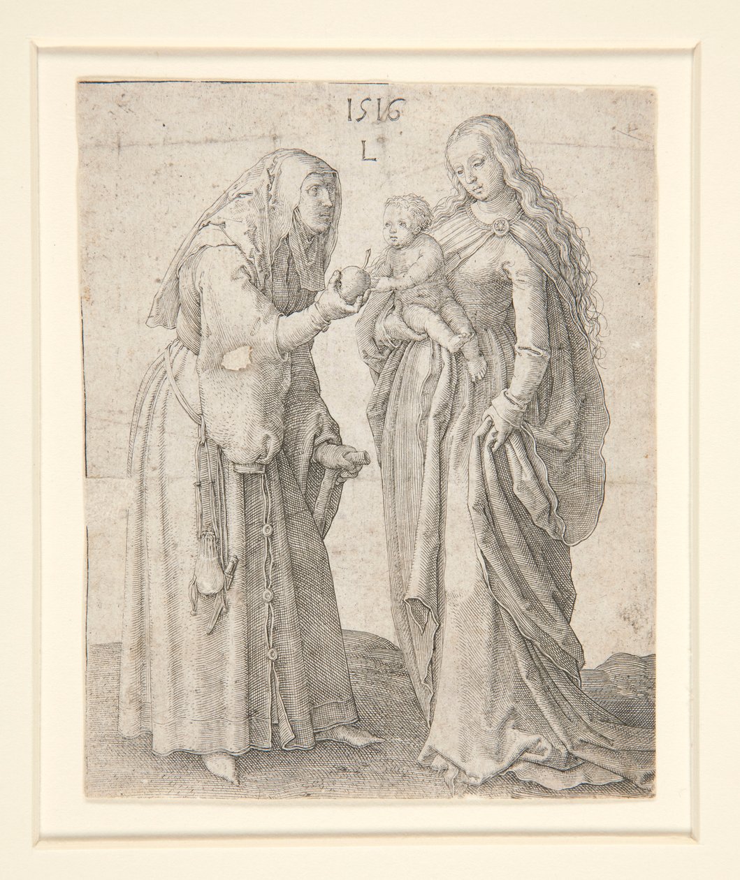 De Maagd met Kind en Sint Anna door Lucas van Leyden