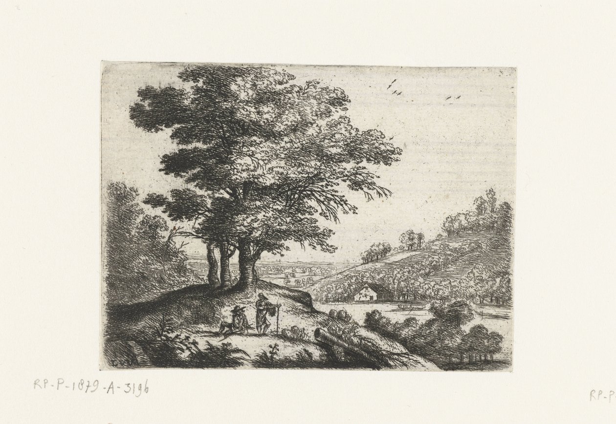 Landschap met een rivier door Lucas van Uden