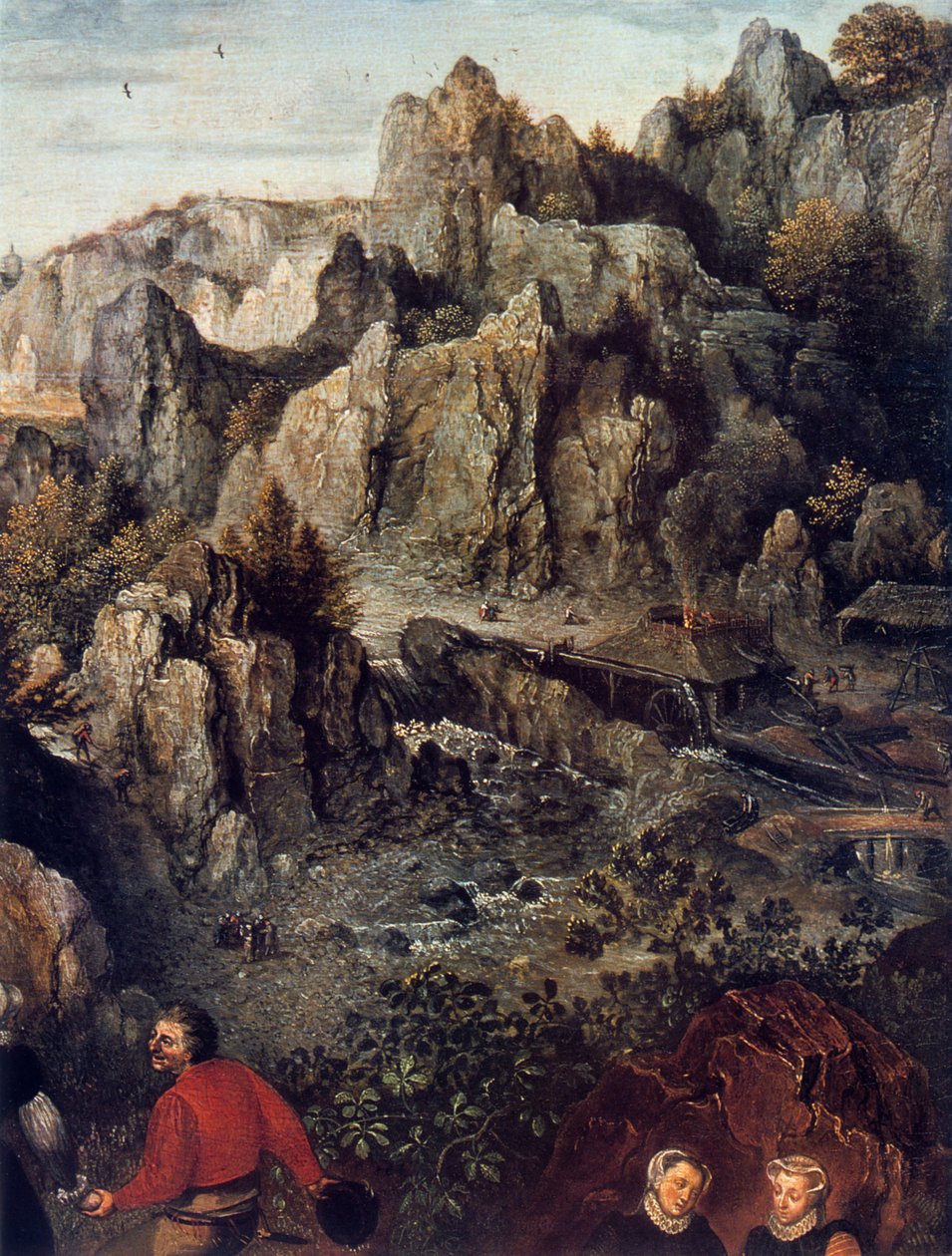 Het landelijk feest, detail, 1576 door Lucas van Valckenborch