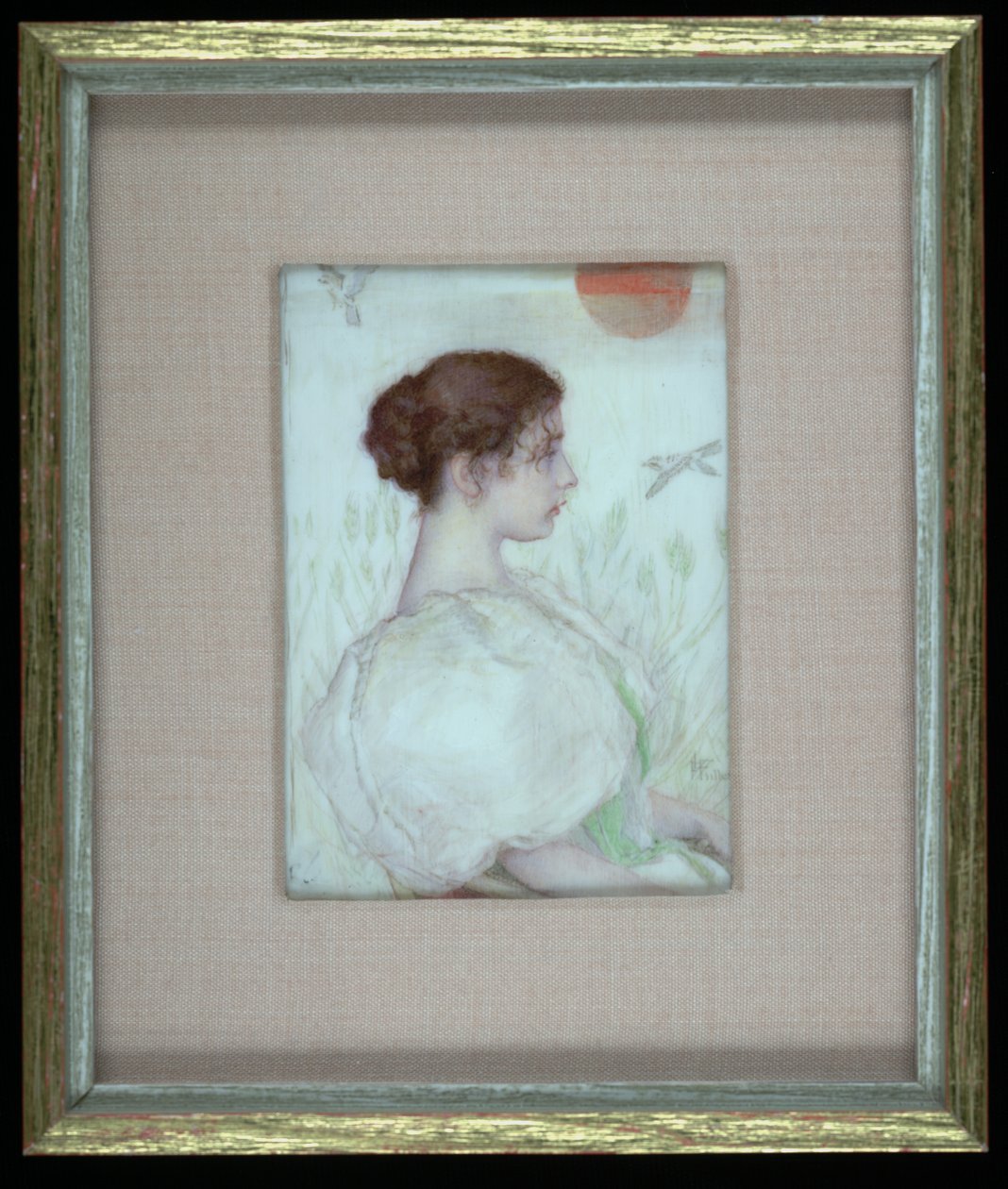 Hoofd van een jong meisje, ca. 1900 door Lucia Fairchild Fuller
