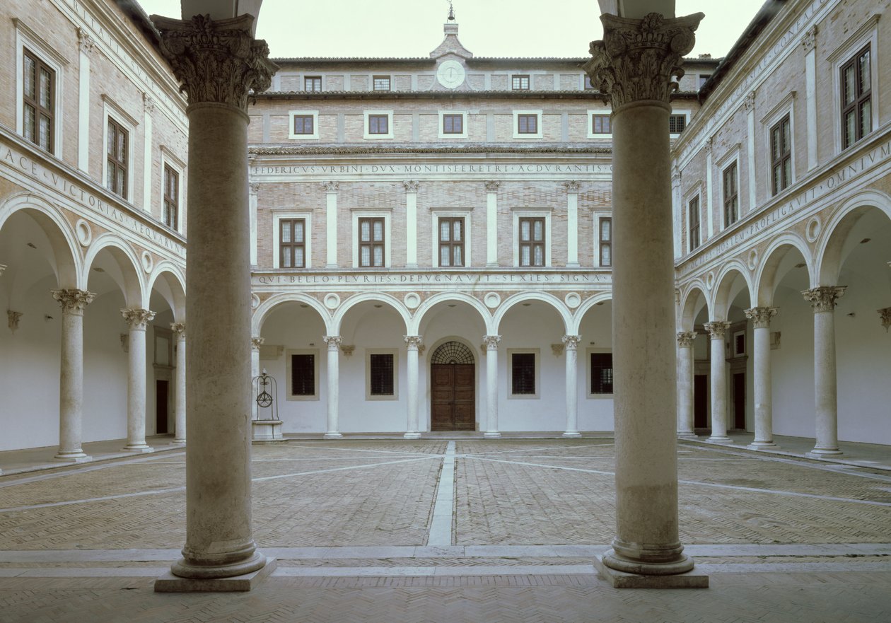 Uitzicht op de Cortile d