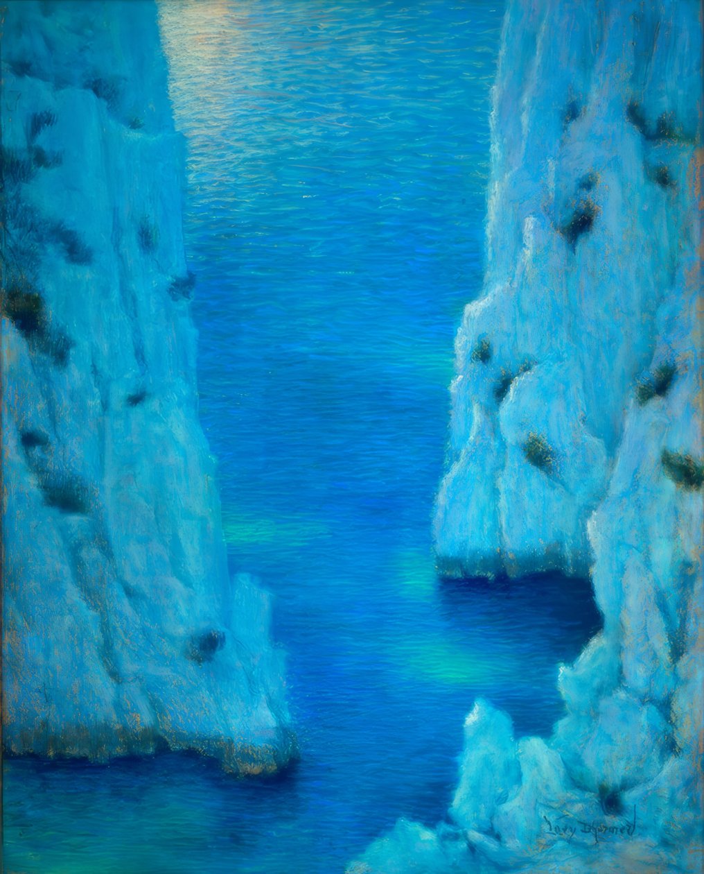 La Calanque door Lucien Levy-Dhurmer