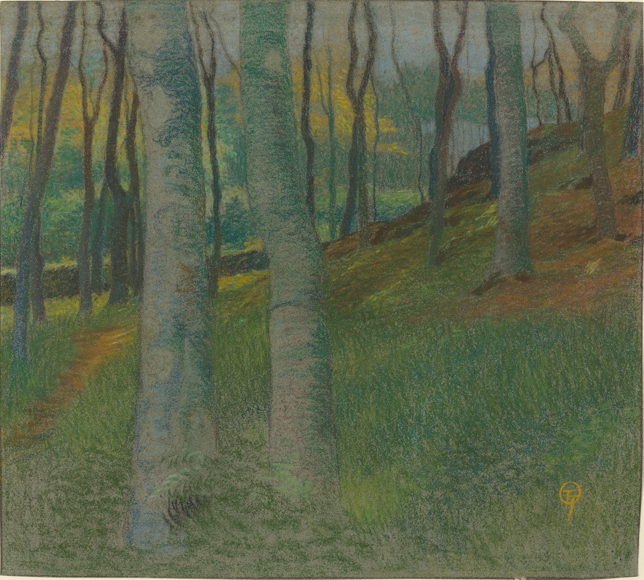 Bosrijk Landschap door Lucien Ott
