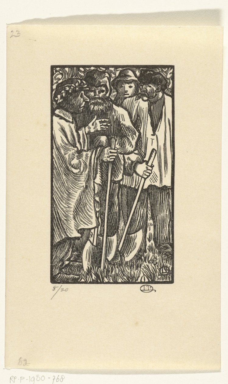 Houthakkers door Lucien Pissarro