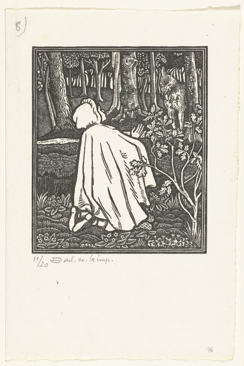 Roodkapje door Lucien Pissarro