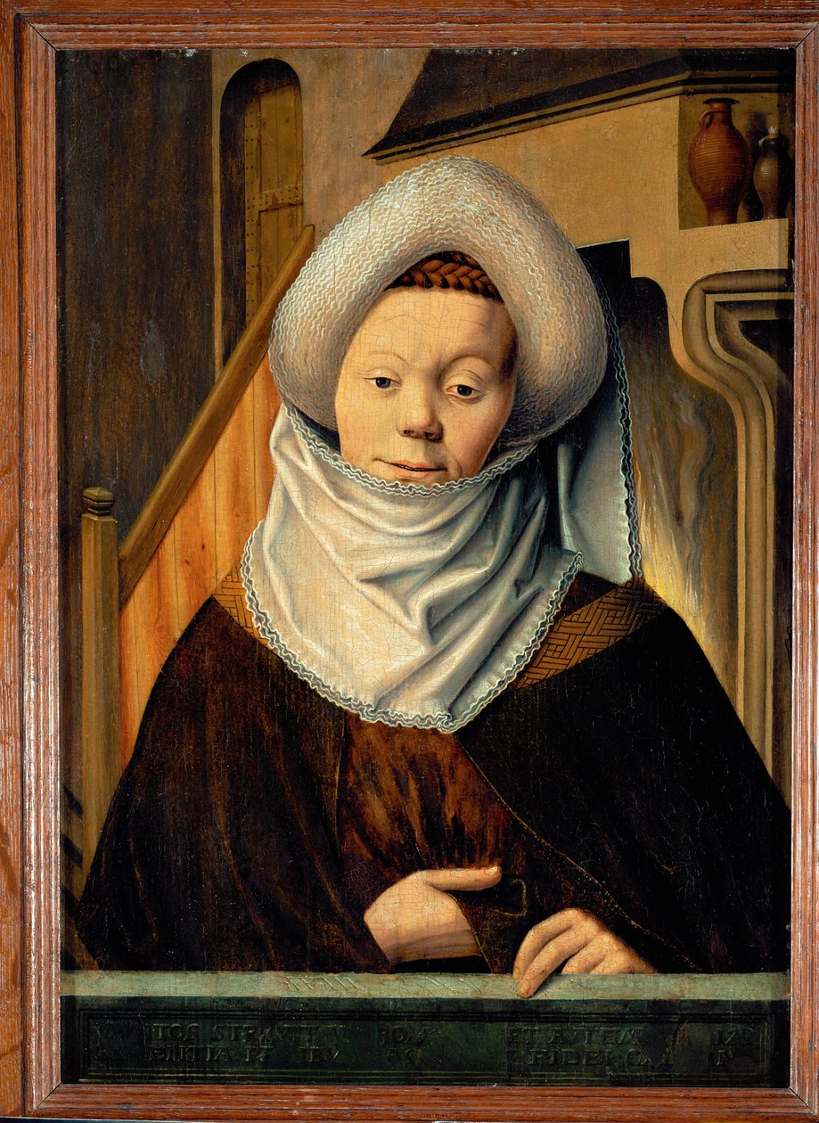 De sibille van Delphos - uit een serie van 15 sibillen en heidense profeten uit de kathedraal van Münster, Duitsland ... door Ludger Tom the Younger Ring