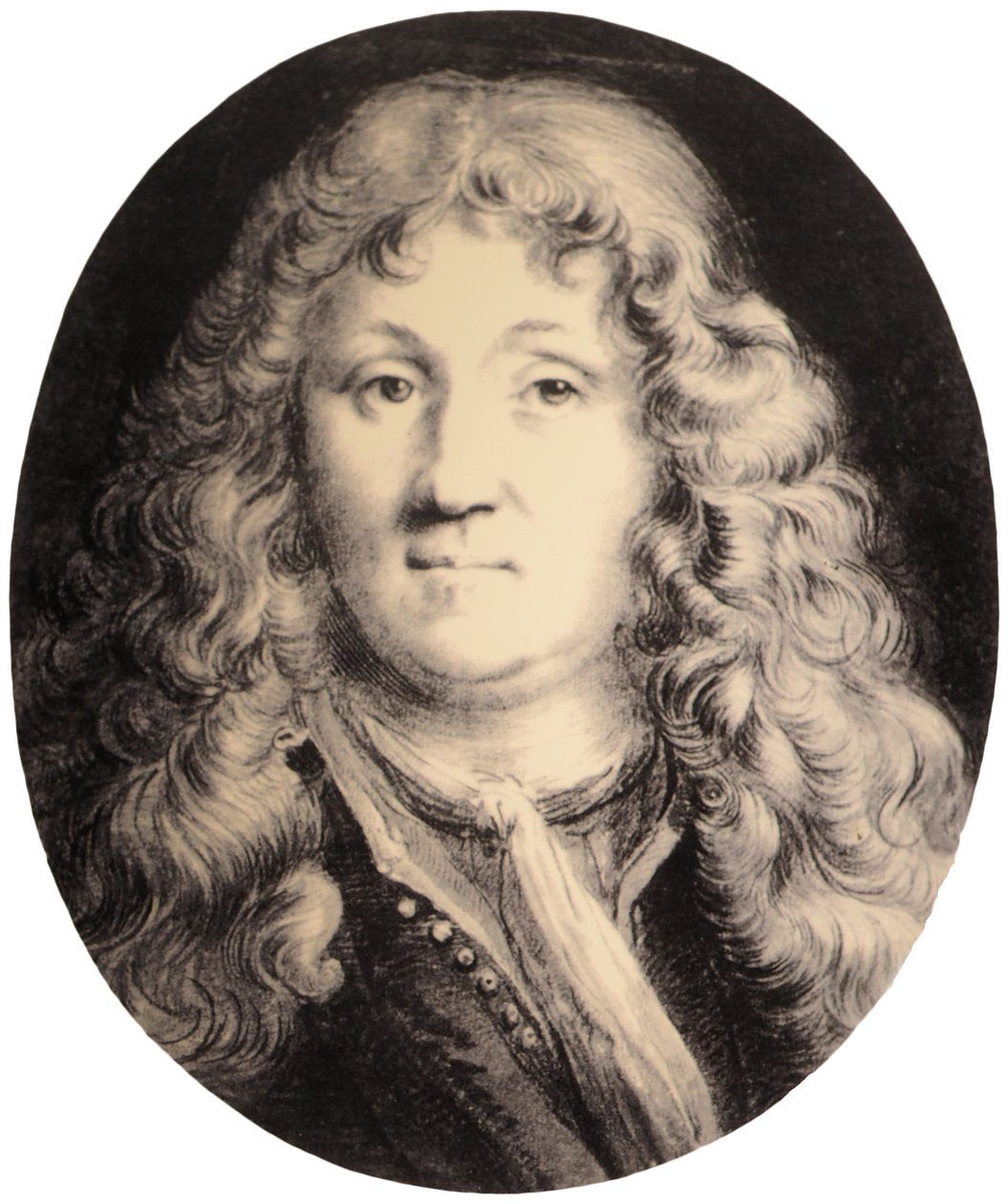 Zelfportret door Ludolf Bakhuizen door Ludolf Bakhuizen