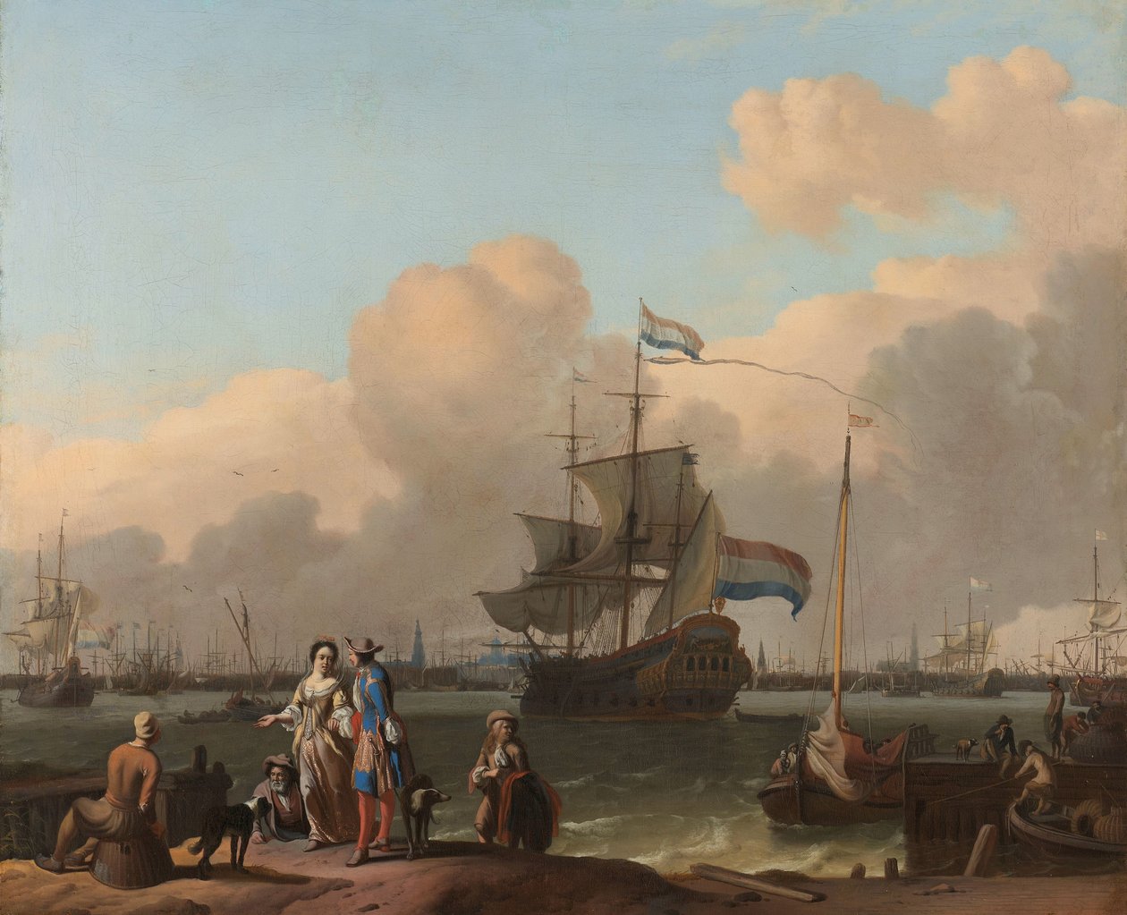 Het IJ bij Amsterdam, met het Fregat 
