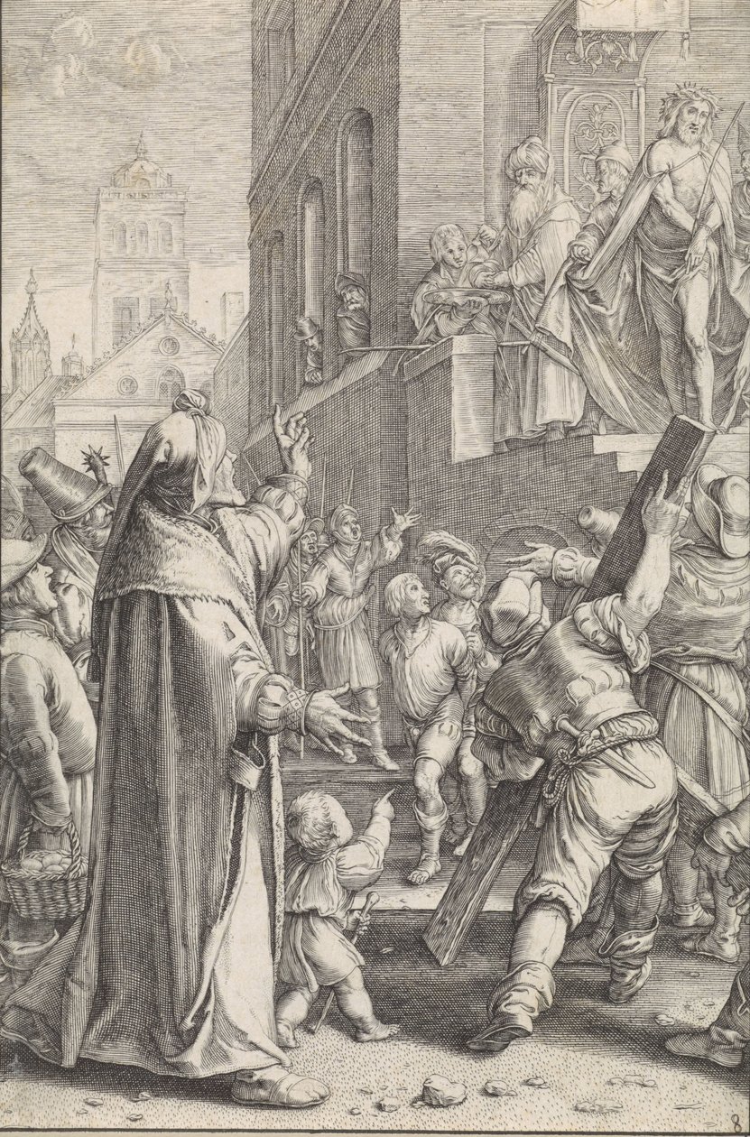 Christus aan het volk getoond (Ecce homo) door Ludovicus Siceram