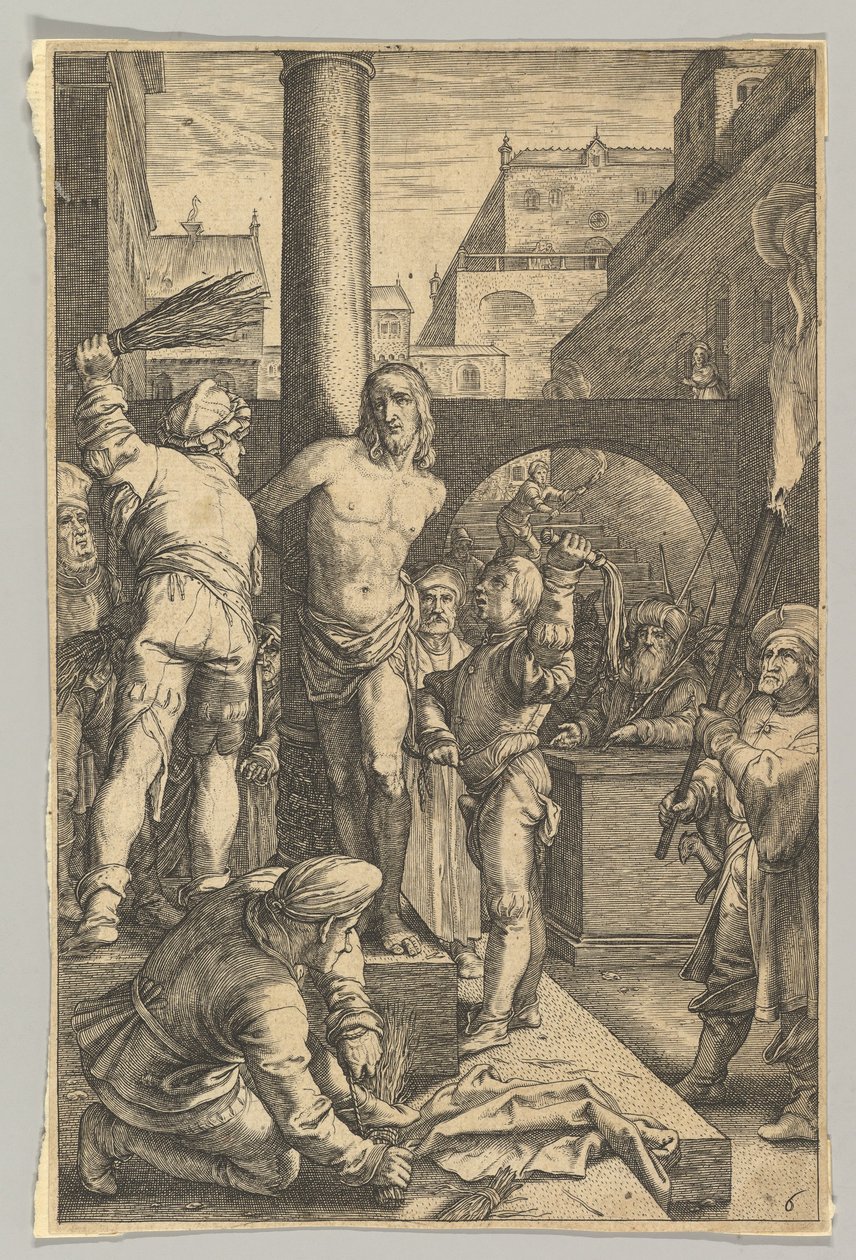 De Geseling, uit De Passie van Christus, ca. 1623 door Ludovicus Siceram