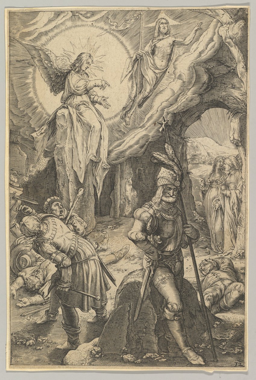De opstanding, uit De Passie van Christus door Ludovicus Siceram