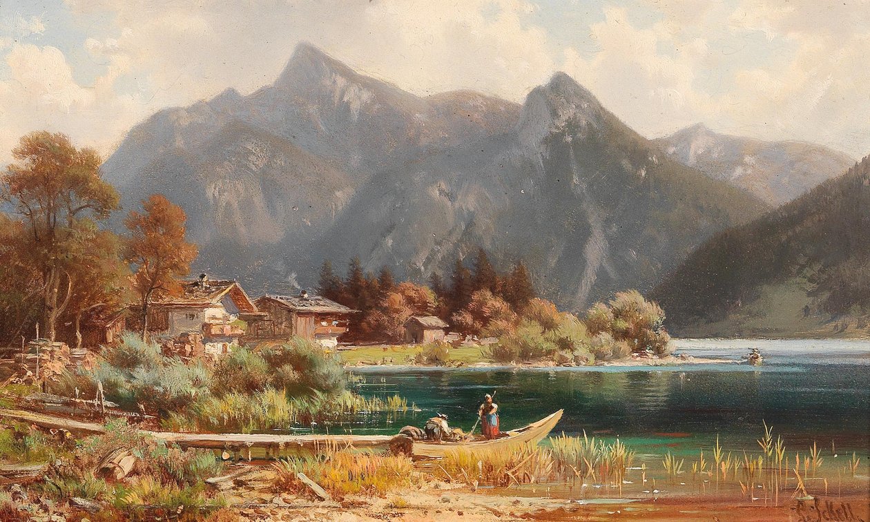 Zomer op Schliersee door Ludwig Sckell