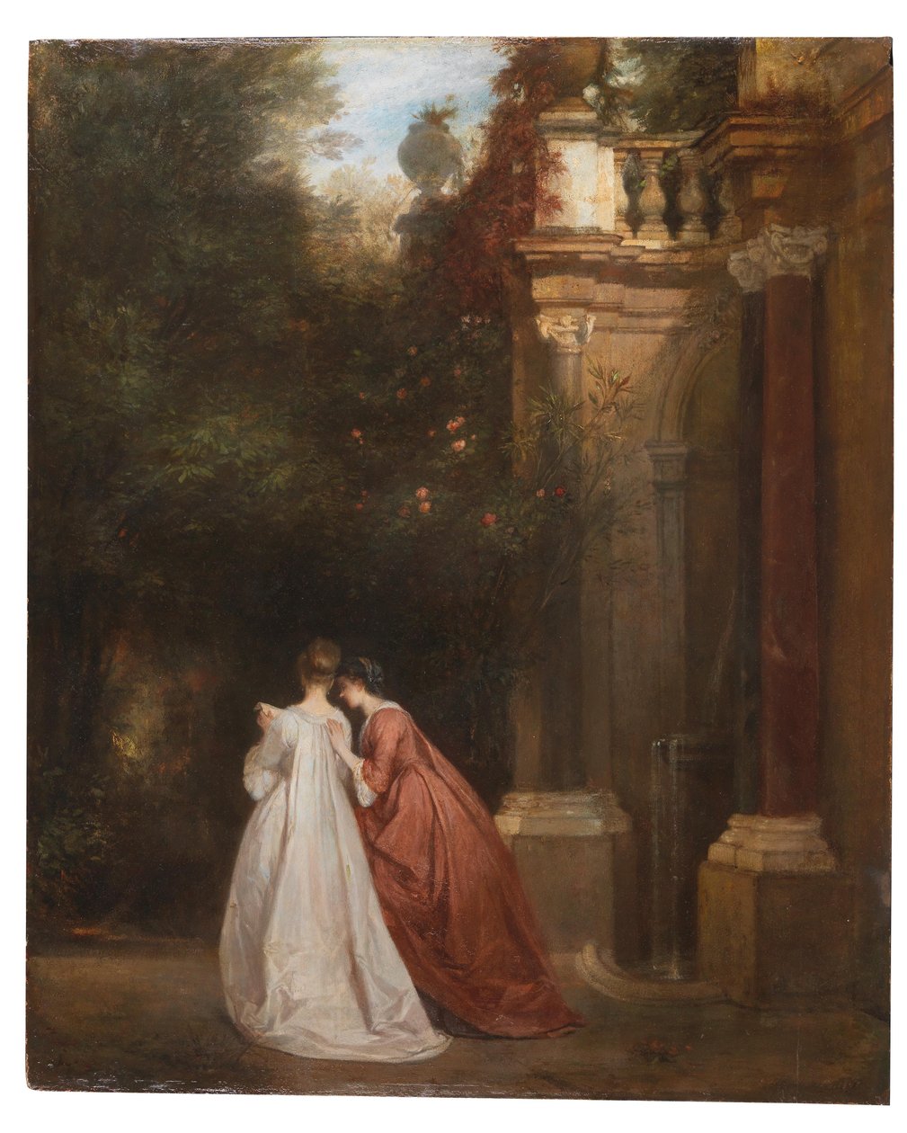 In de Colonna-tuin in Rome door Ludwig von Hagn