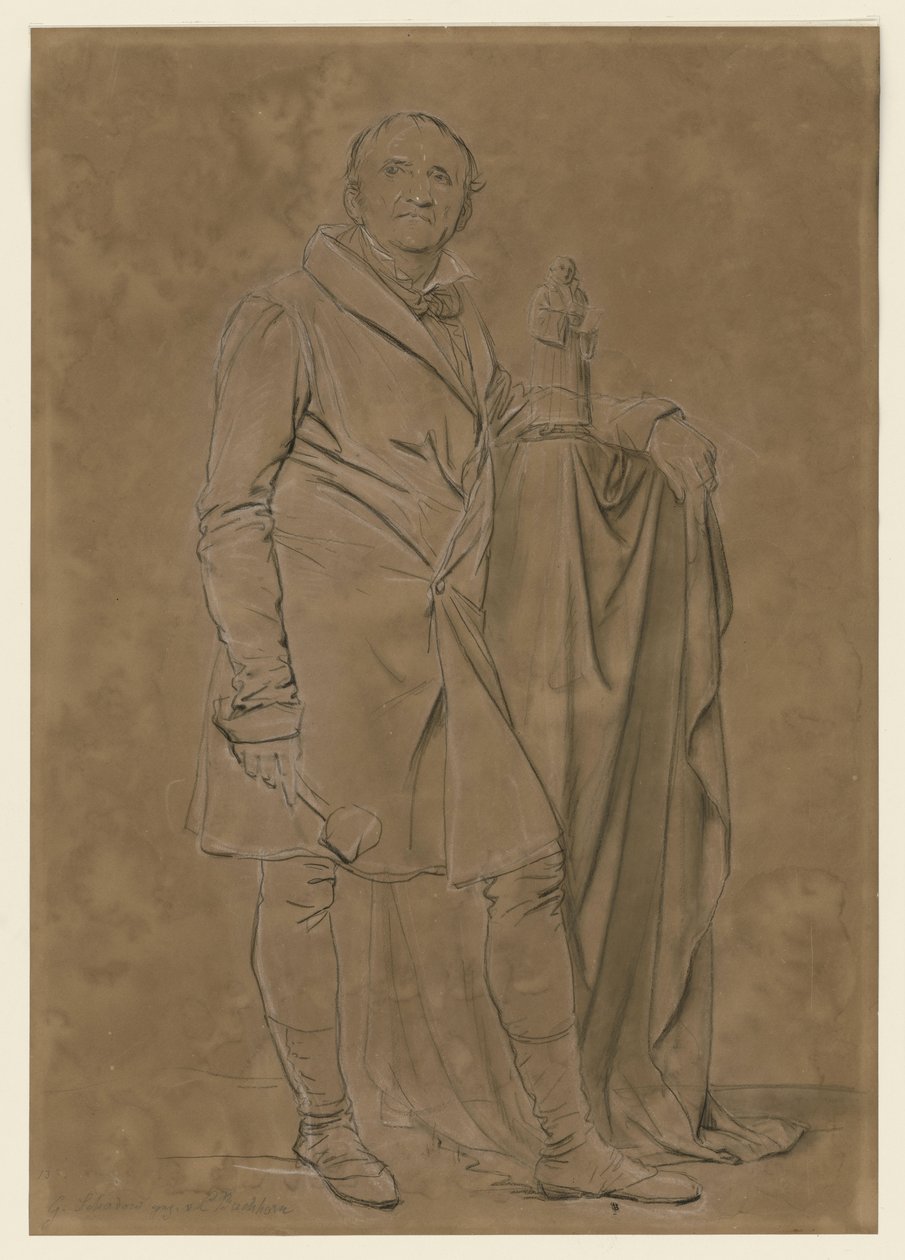 De beeldhouwer Gottfried Schadow door Ludwig Buchhorn