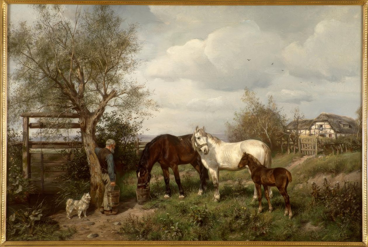 Op het platteland door Ludwig Fay