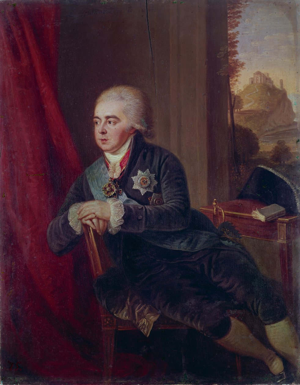 Portret van de vicekanselier Prins Alexander Kurakin 1752-1818, 1801 door Ludwig Guttenbrunn