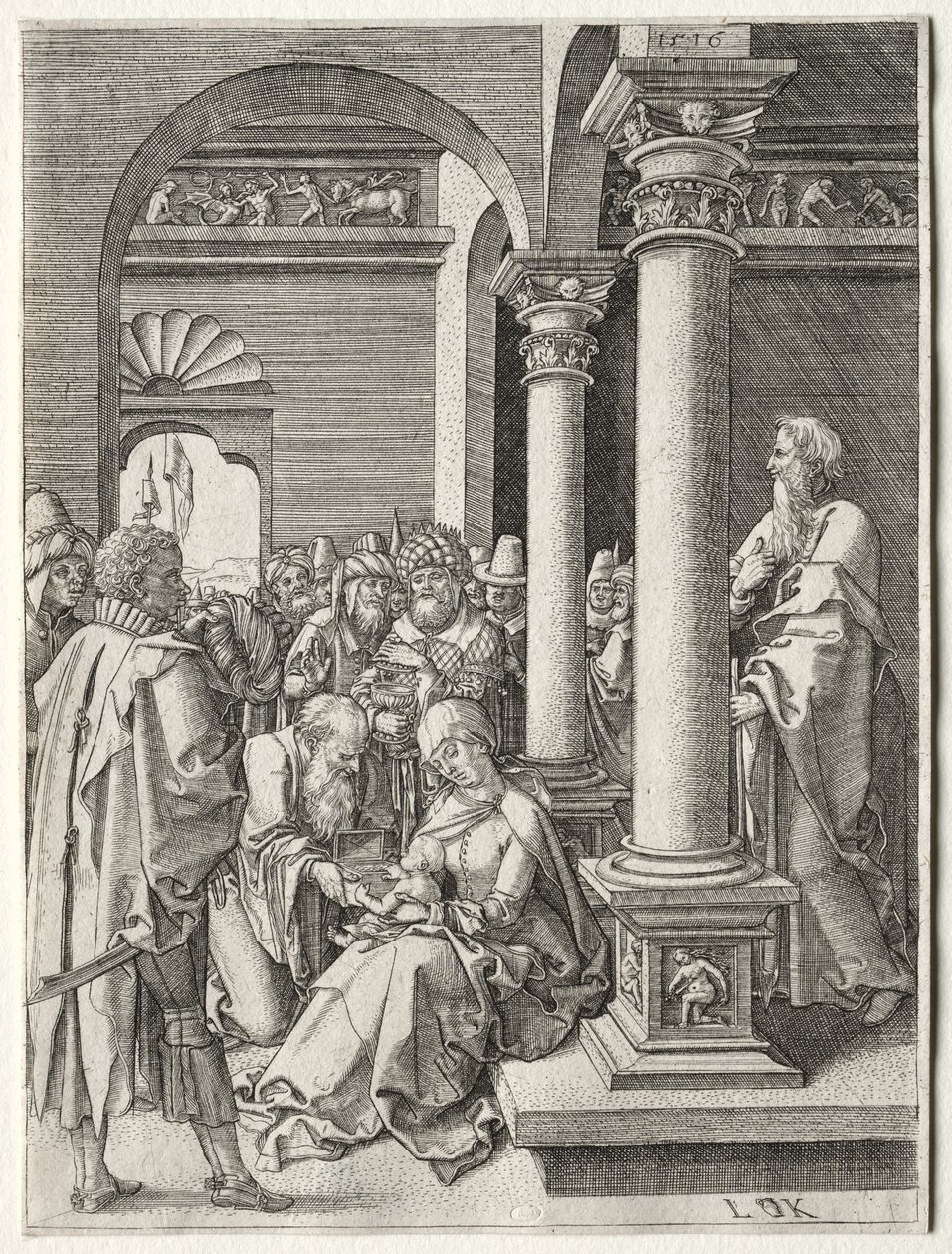 De aanbidding der koningen door Ludwig Krug