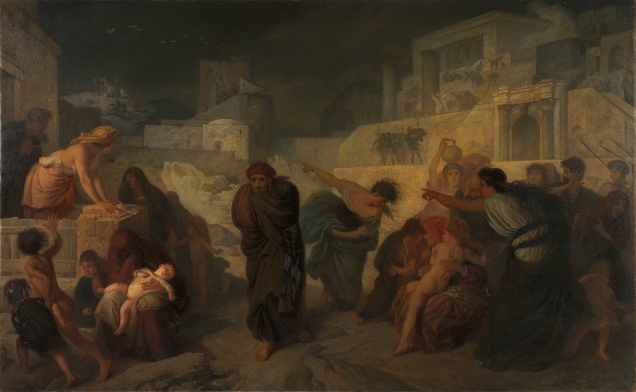 Jeruzalem na de dood van Christus door Ludwig Mayer