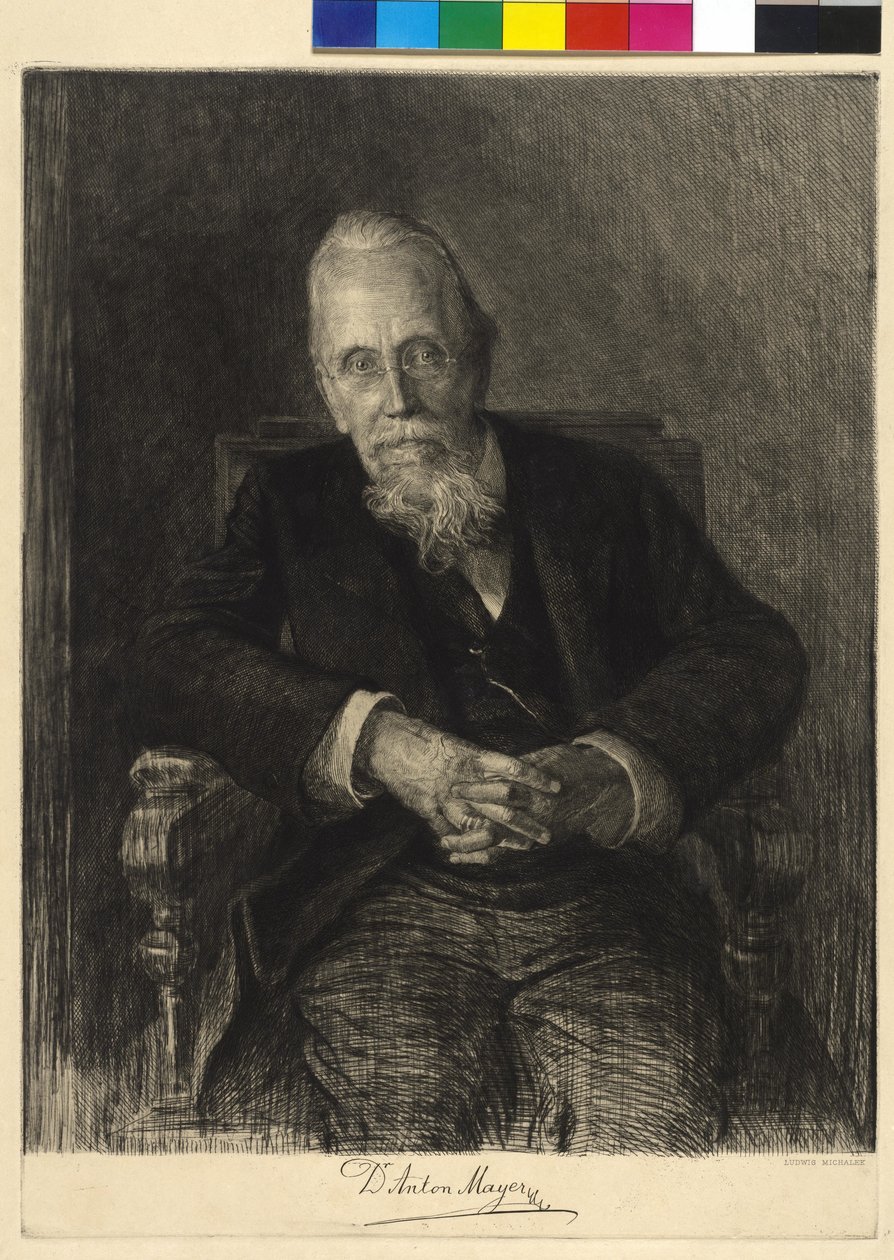 Anton Mayer door Ludwig Michalek
