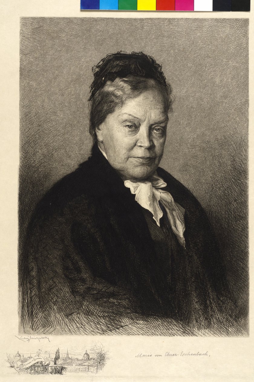 Marie von Ebner-Eschenbach door Ludwig Michalek