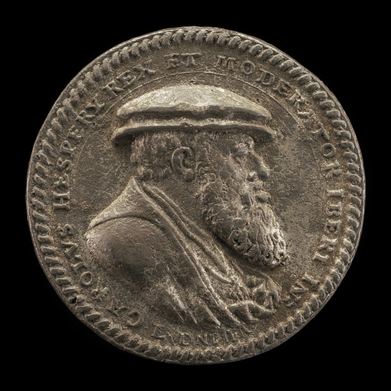 Karel V, 1500-1558, Koning van Spanje 1516-1556, Heilige Roomse Keizer 1519 [voorzijde], 1542 door Ludwig Neufahrer