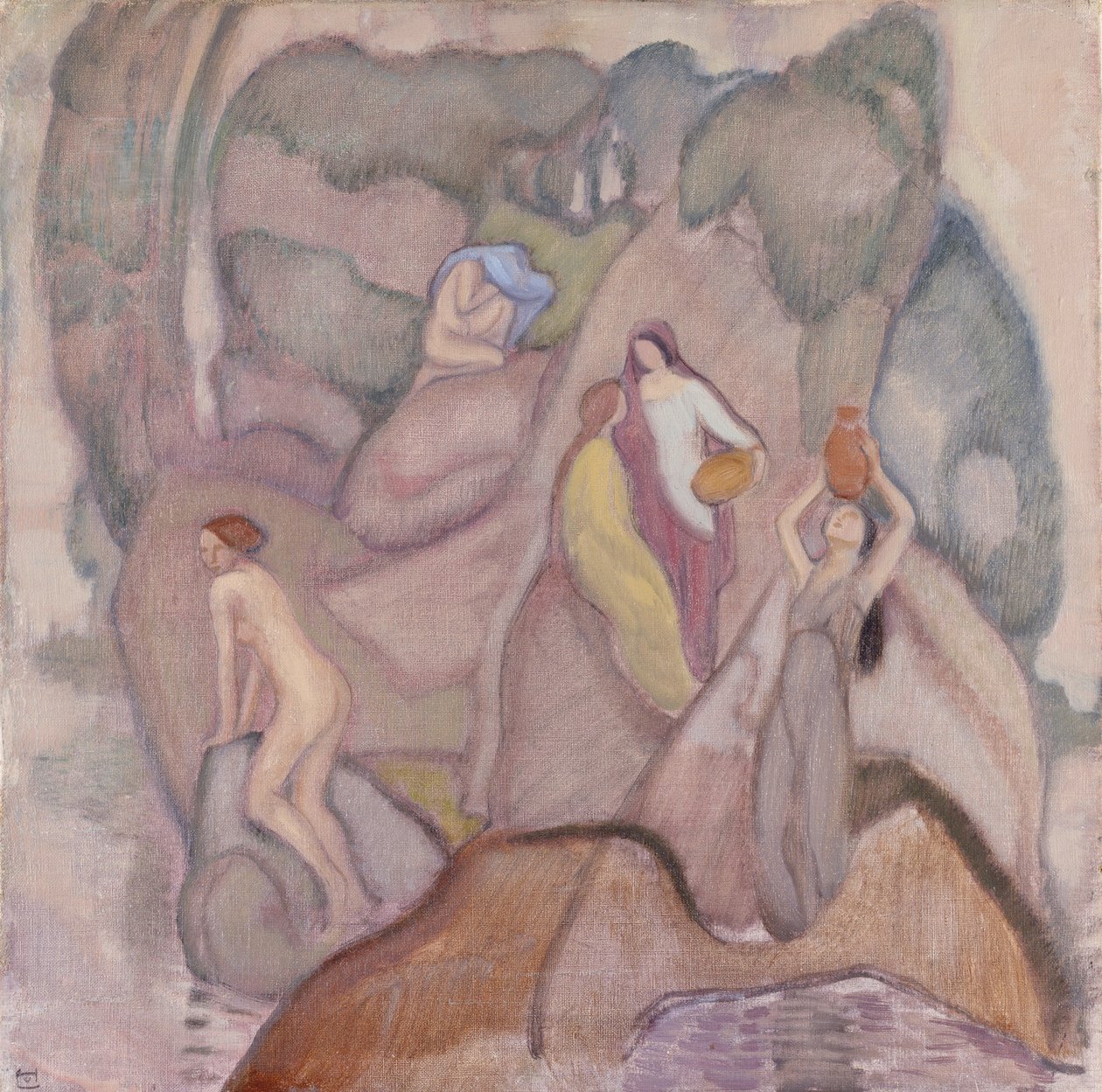 Het eiland door Ludwig von Hofmann