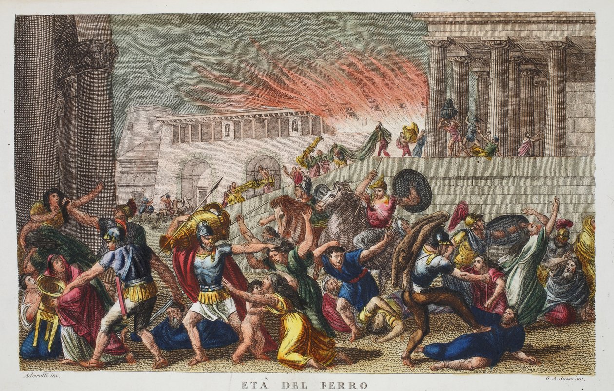 De IJzertijd, illustratie uit Ovidius