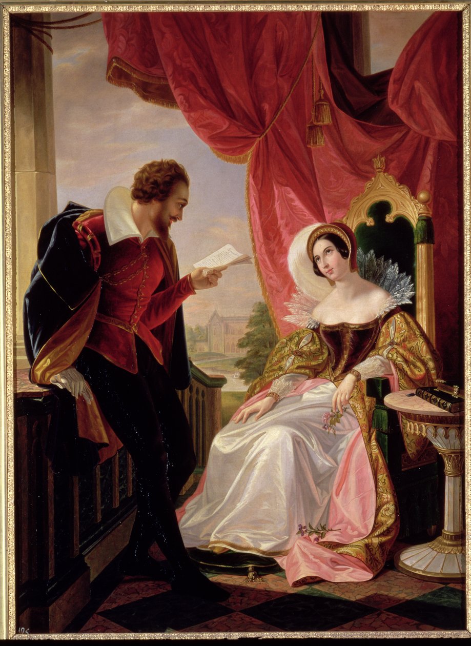Torquato Tasso leest een gedicht voor aan Leonora d