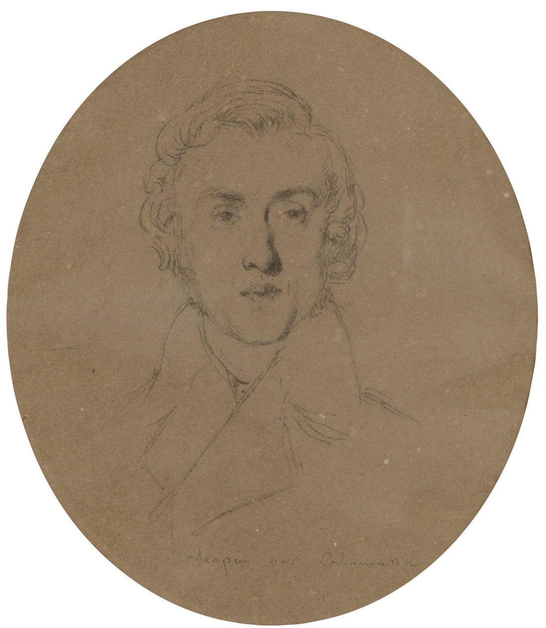 Portret van Frédéric Chopin door Luigi Calamatta