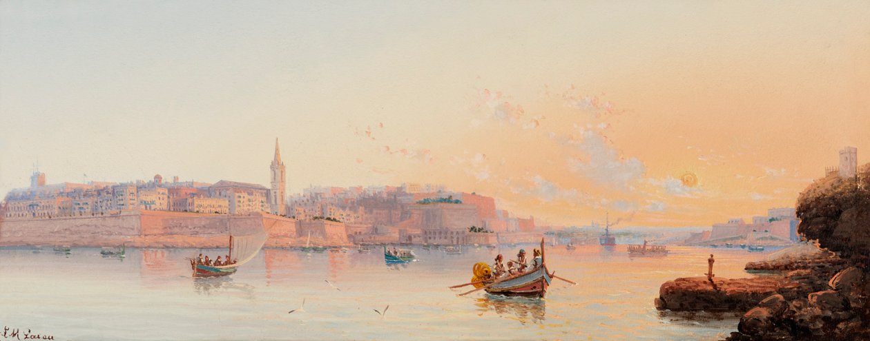 Marsamxett Haven, Valletta, Malta door Luigi Maria Galea