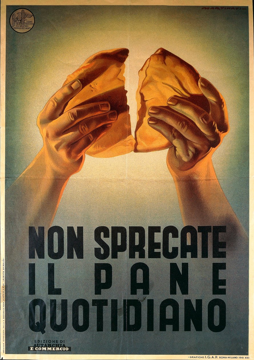 Fascistische propagandaposter 