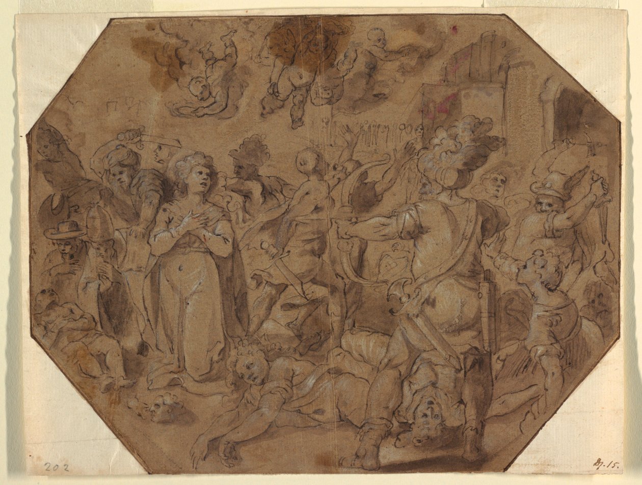 Martelaarschap van St. Ursula door Luigi Rodriguez