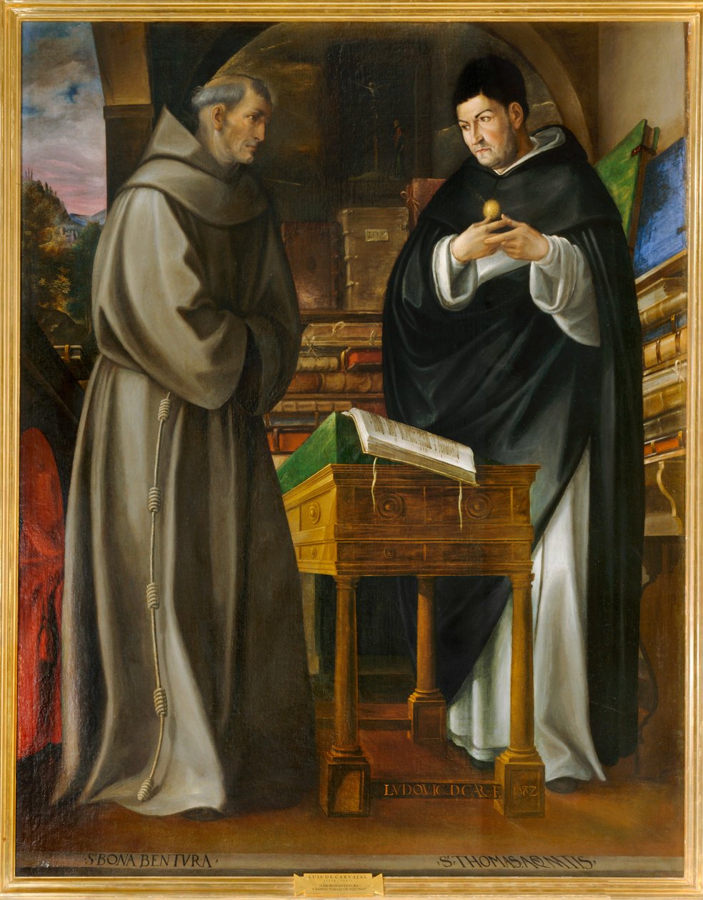 Sint Bonaventura en Sint Thomas van Aquino. 10034567 ... door Luis de Carvajal