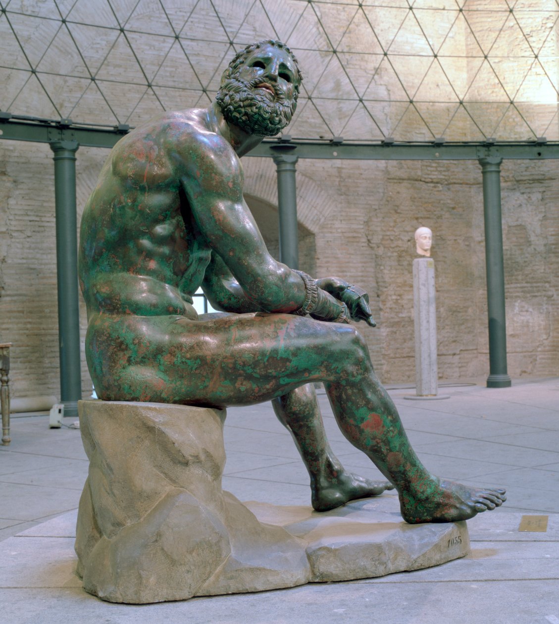 Bokser van Thermon, Hellenistisch bronzen standbeeld, ca. 1e eeuw AD door Lysippos
