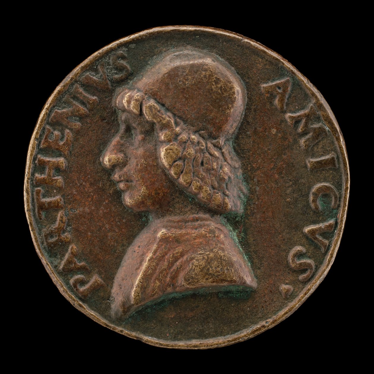 Bartolommeo Partenio, actief 1480-1485, Humanist [voorzijde] door Lysippus Junior