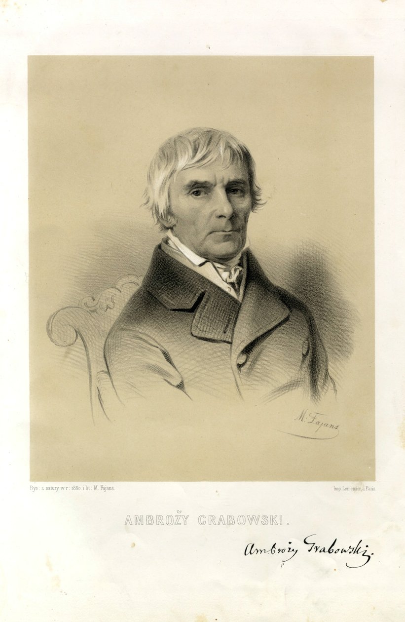 Portret van Ambroży Grabowski door M. Fajans