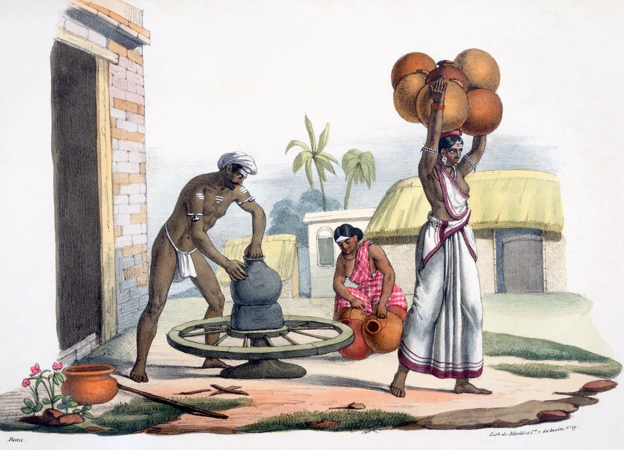 Een Potter, 1827-35 door M.E. Burnouf