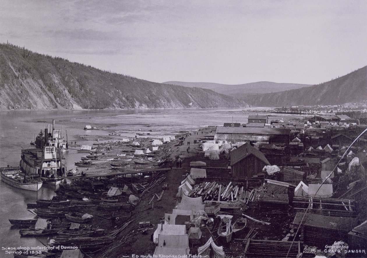 Dawson City in de Lente door M.H. Craig