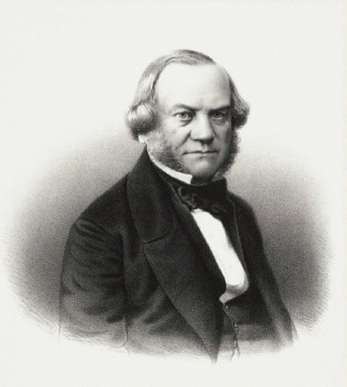 Portret van de directeur van de keizerlijke theaters Alexander Mikhaylovich Gedeonov door M. Baryshev
