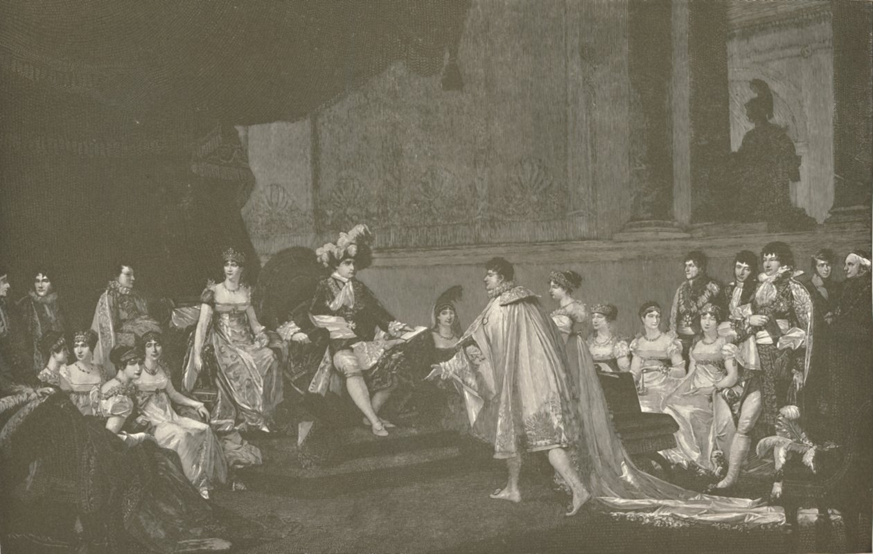 Huwelijk van Prins Jerome Bonaparte en Prinses Frederica Catherine van Württemberg, 1807, 1896 door M. Haider