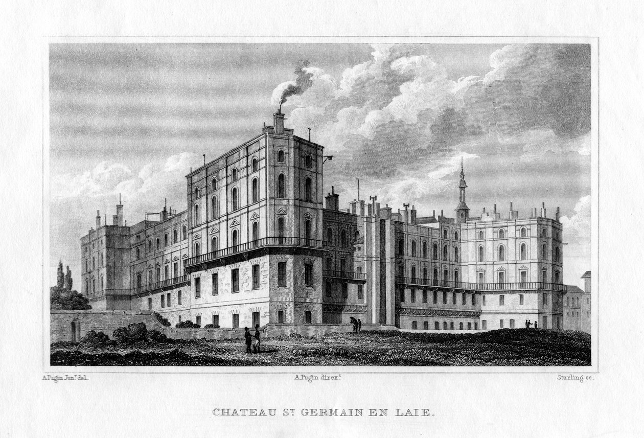 Chateau de Saint Germain en Laye, Parijs, c1830 door M. J. Starling