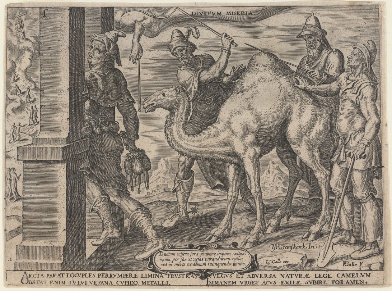 Het Ongelukkige Lot van de Rijken, 1563 door Maarten van Heemskerck