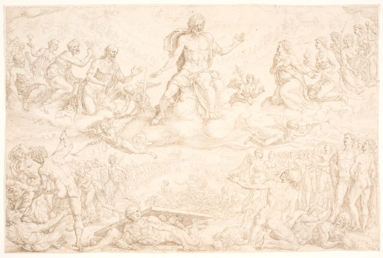 Het laatste oordeel door Maarten van Heemskerck