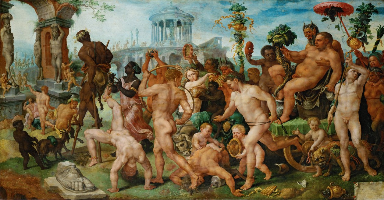 De triomftocht van Bacchus door Maerten van Heemskerck
