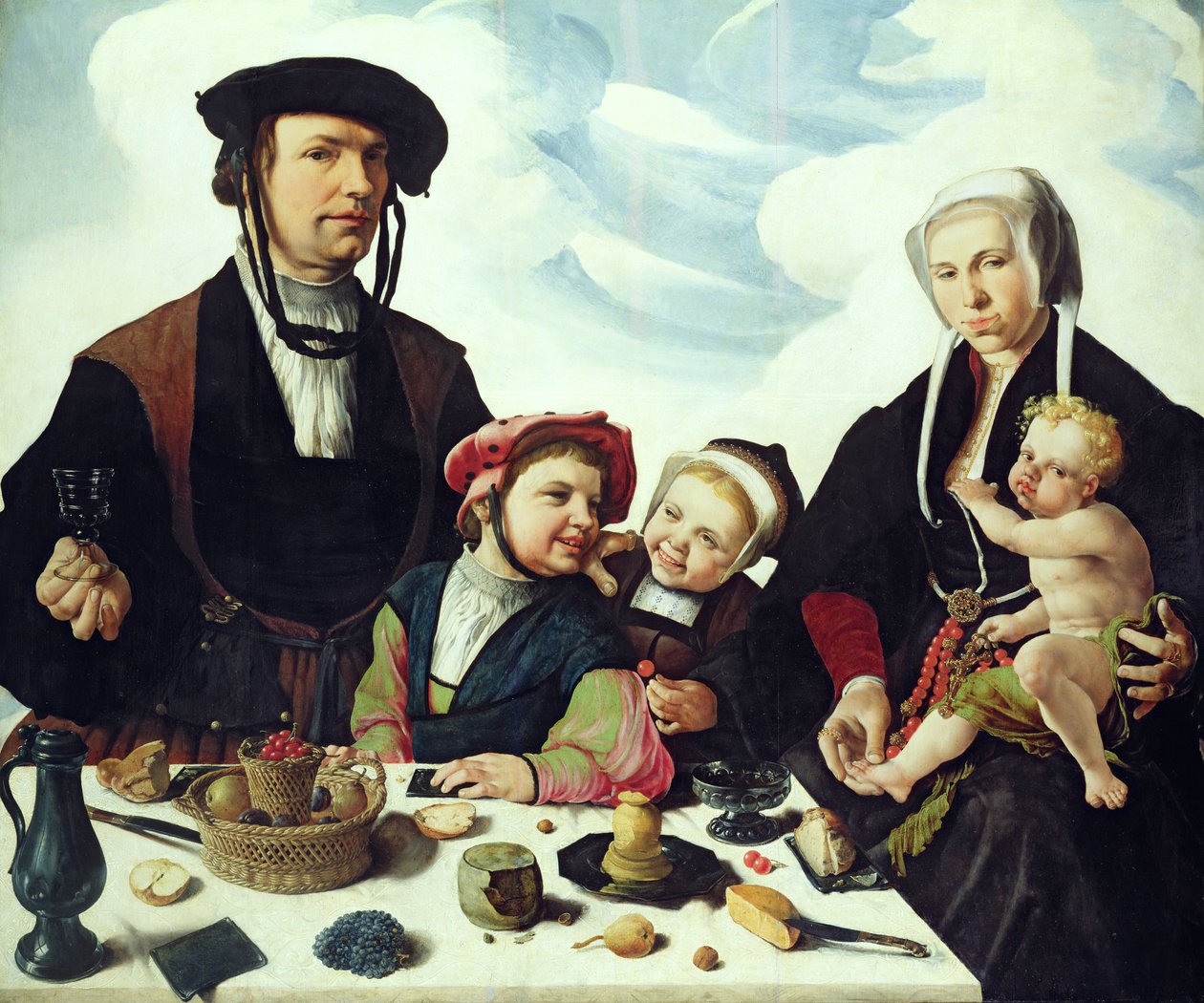 Pieter Jan Foppeszoon en zijn familie door Maerten van Heemskerck