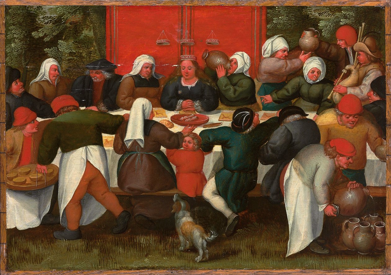 Het bruiloftsfeest door Maerten van Cleve