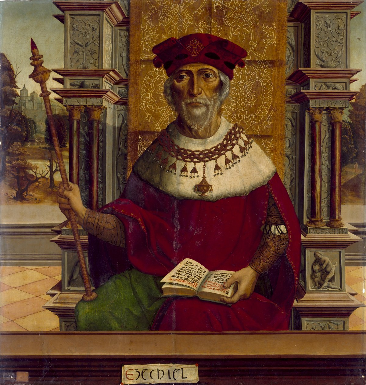 De profeet Ezechiël, ca. 1525 door Maestro de Becerril