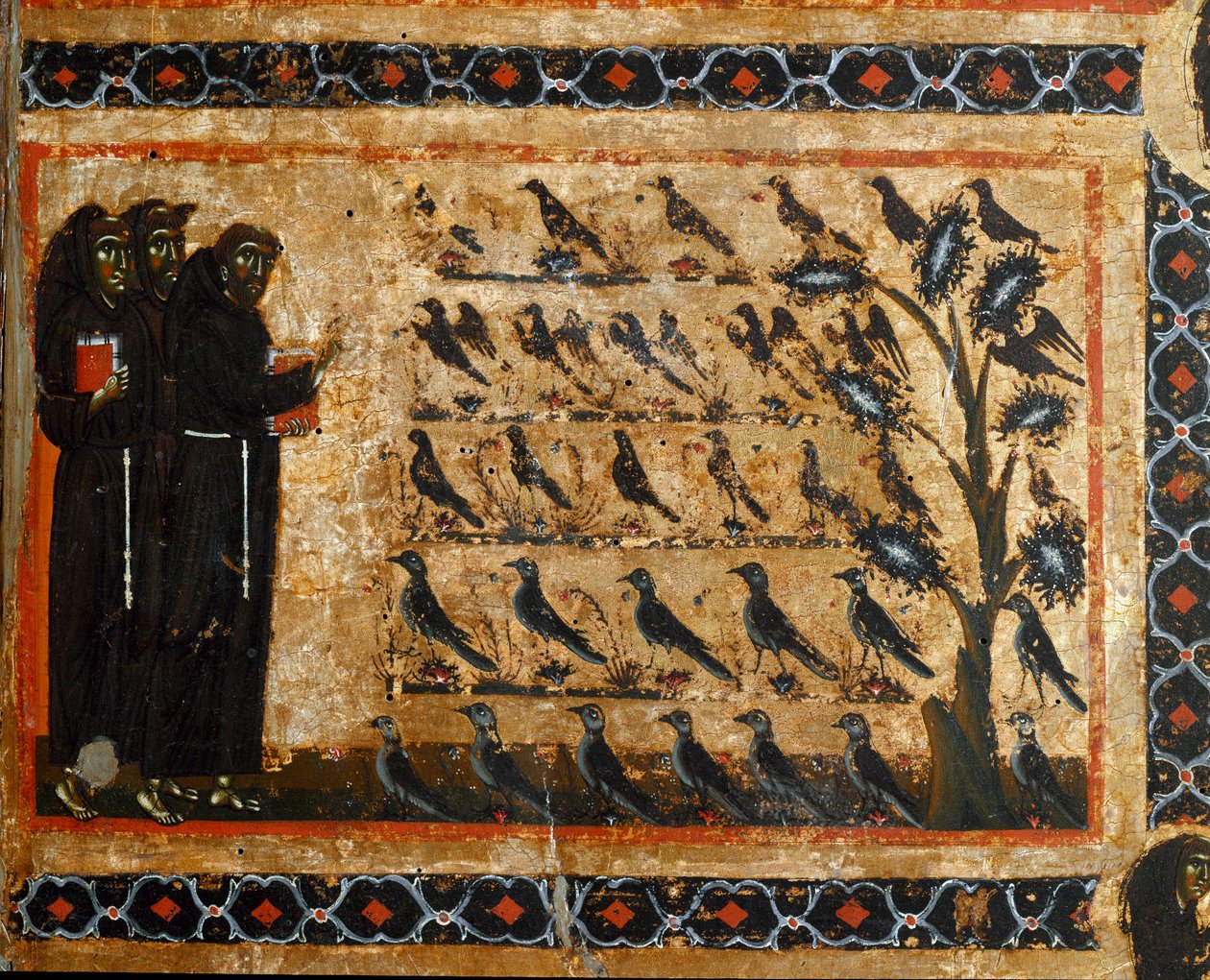 Geschiedenis van het leven van Sint Franciscus van het altaarstuk van San Francesco d