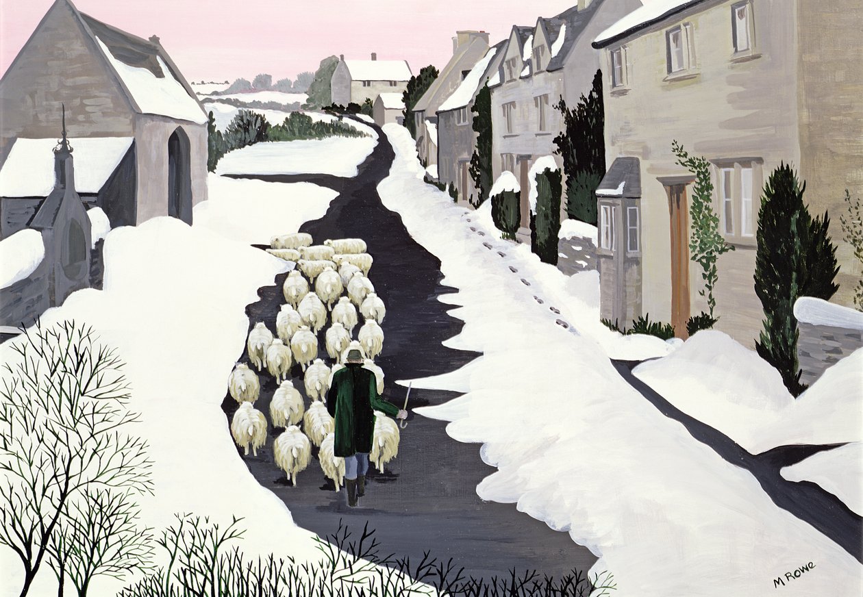 Whittington in de winter door Maggie Rowe