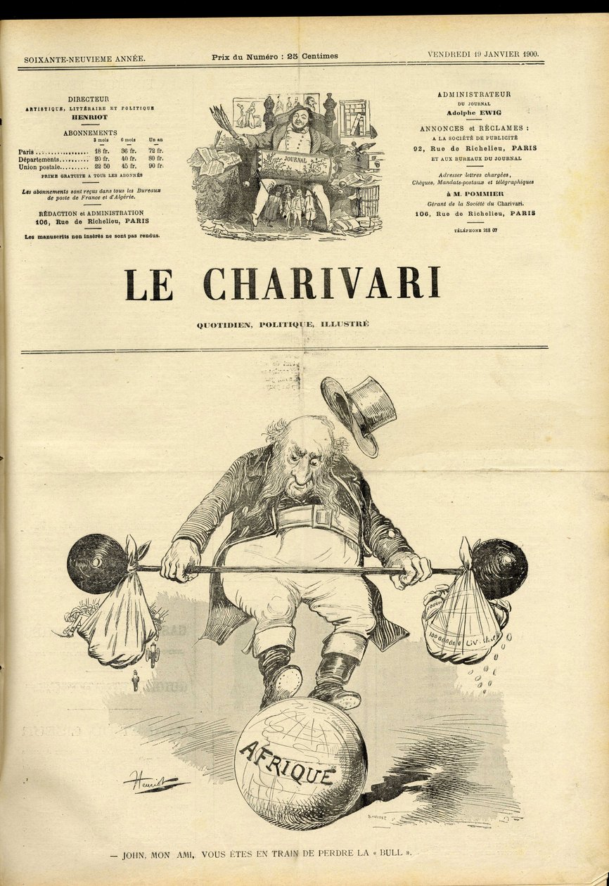 Omslag van Le Charivari door Henri Maigrot